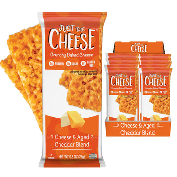 Just The Cheese Cheese Crisps | High Protein Baked Keto Snack | Made With 100% Real Cheese | Gluten Free | Low Carb Lifestyle |