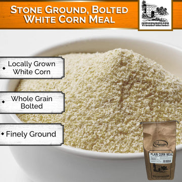 Weisenberger Corn Meal - Stone Ground Corn Meal for Baking - Fine Ground Corn Meal for Corn Bread, Fish Batter, and More - Bolte