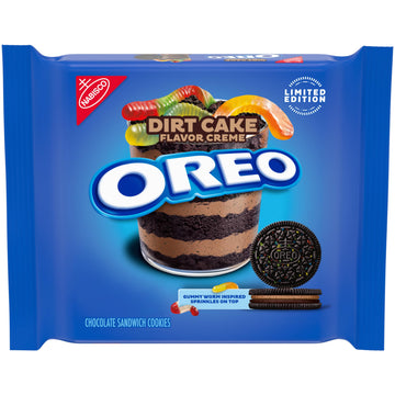 Oreo Dirt Cake Chocolate Sandwich Cookies, Limited Edition, 10.68 Oz