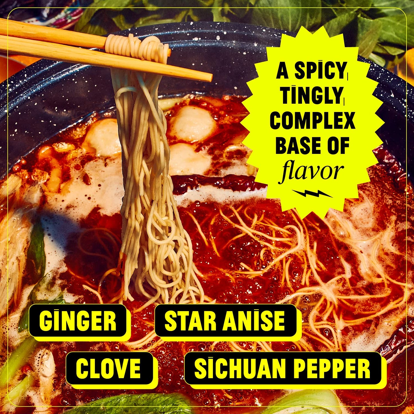 FLYBYJING Fire Hot Pot Soup Base, Spicy Sichuan Hot Pot at Home, Packed with Umami Flavor, No MSG, Vegan and Sugar Free, Perfect