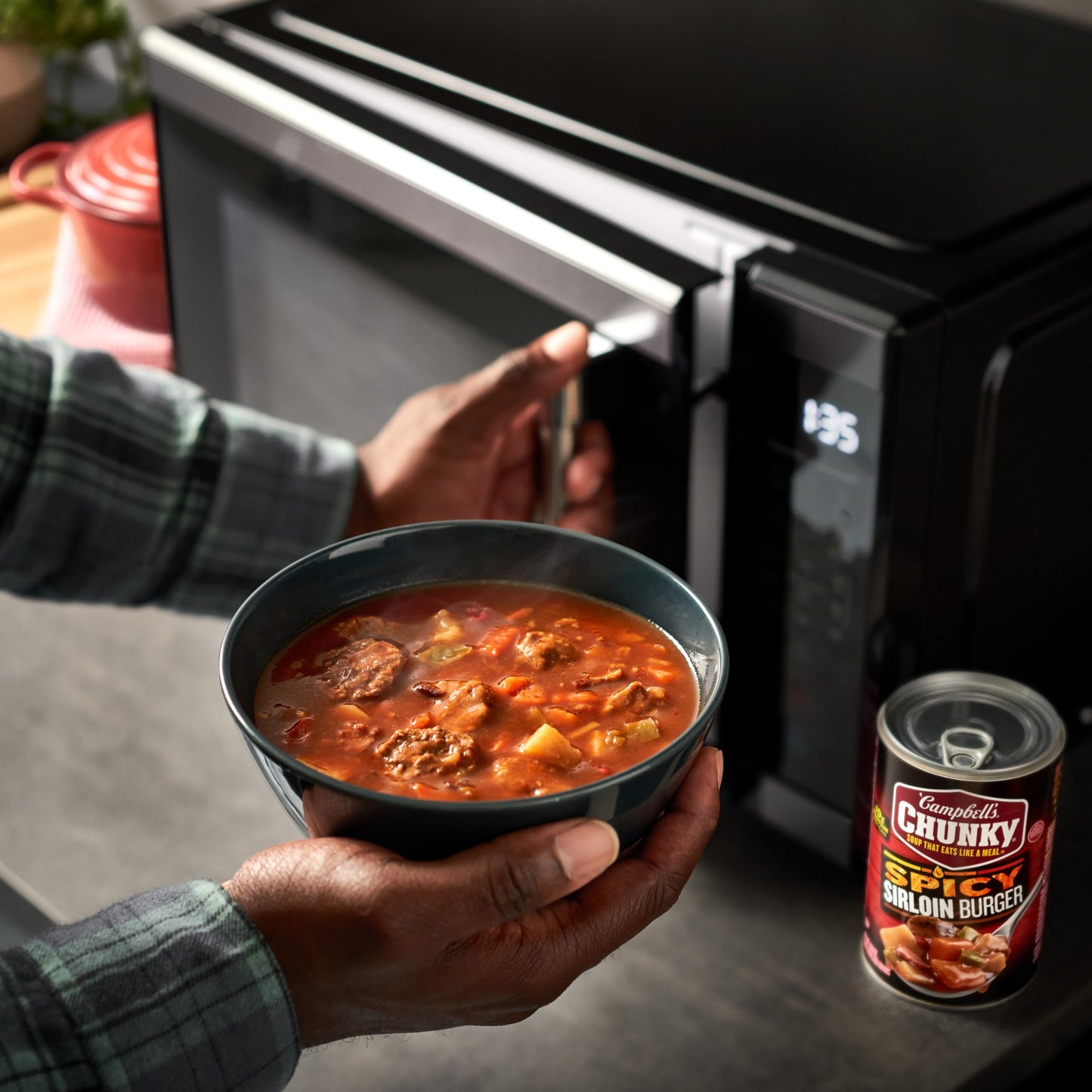 Campbells Chunky Soup, Spicy Sirloin Burger Soup, 18.8 oz Can