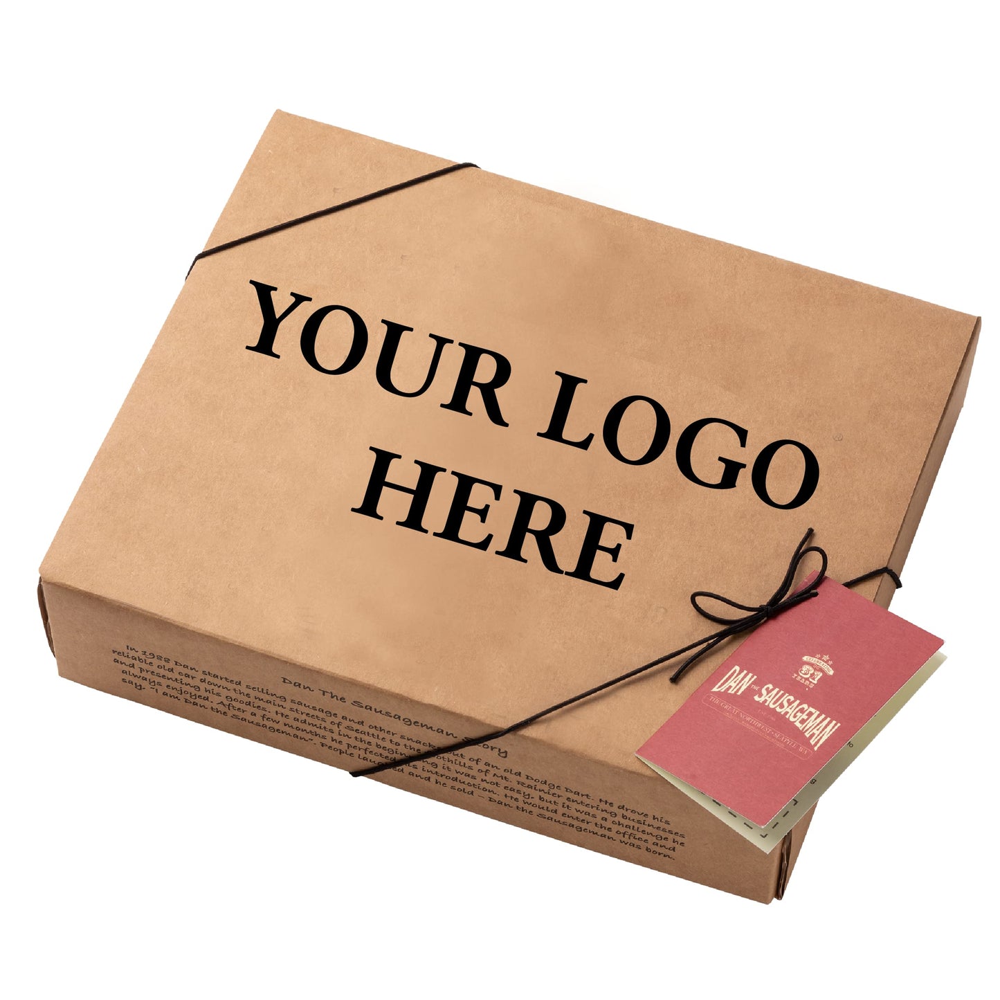 Dan the Sausageman Gourmet Meat & Cheese Gift Box – 8-Piece Set with Summer Sausages, Salmon, ers, and Mustard