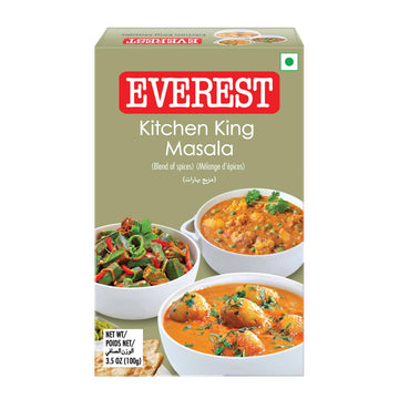 Everest Kitchen King Mixed Masala Powder 100G Carton, Turmeric