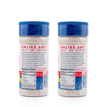 Redmond Real Sea Salt - Natural Unrefined Gluten Free Fine, 10 Ounce Shaker (2 Pack)