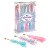 Candy Envy - Mermaid Rock Candy Sugar Sticks - 10 Indiv. Wrapped - Pink, Light Blue, Lavender