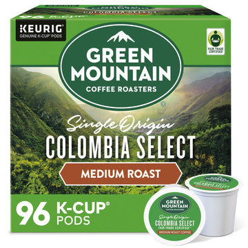 Green Mountain Coffee Roasters Colombia Select Coffee Keurig Single-Serve K-Cup Pods Medium Roast Coffee 96 Count