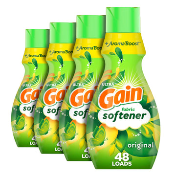 Gain Fabric Softener, Original, 35 Fl Oz (4 Pack)