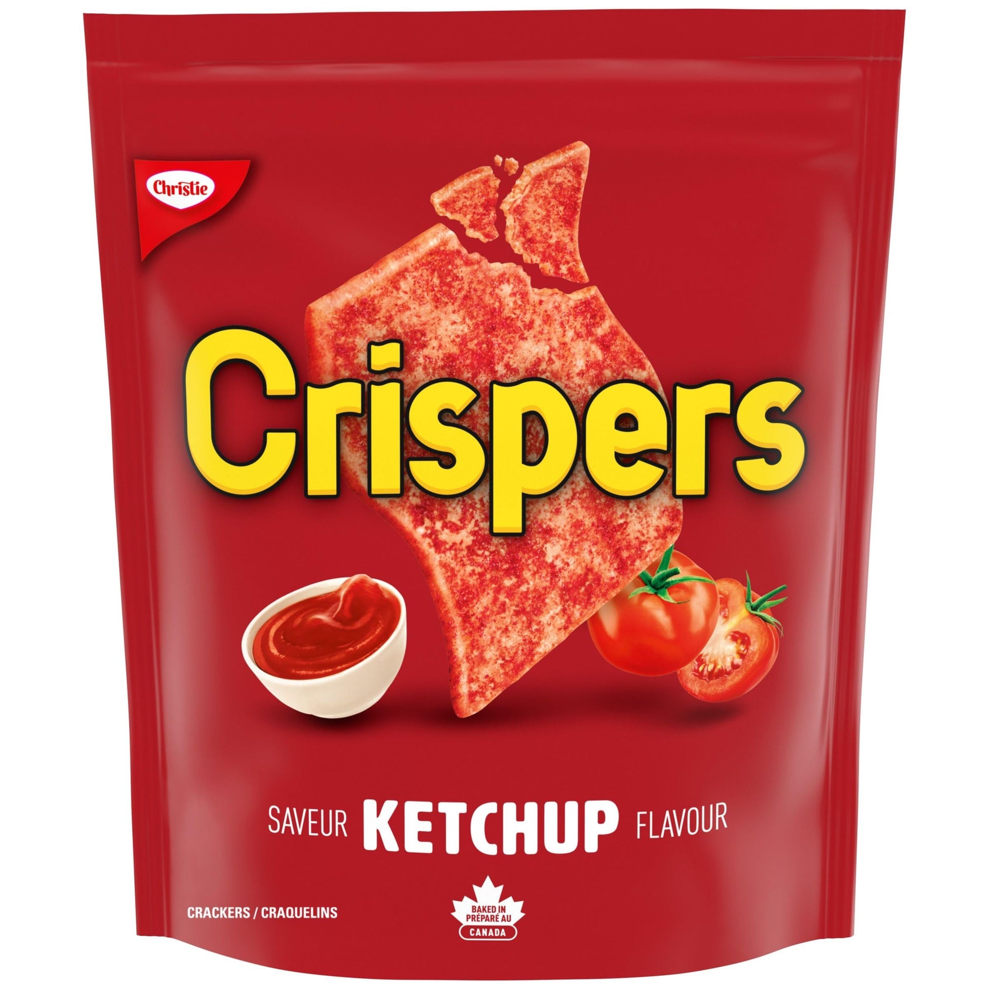 Christie Crispers Ketchup Crackers, 145g/5.1 Ounce, Bag, Imported from Canada}