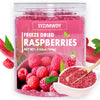 Freeze Dried Raspberry Pieces, 3.53 oz Crunchy Raspberries Crumbles, No Sugar Added Gluten-Free Raspberries Baking Chips, Dried