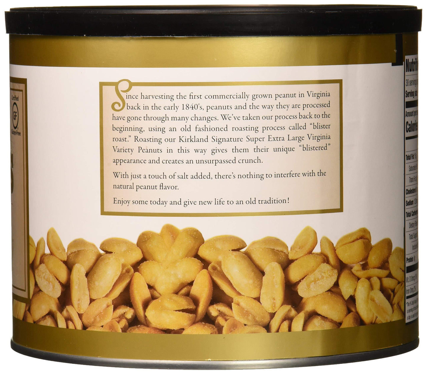 Kirkland Signature Nuts, Super Xl Va Peanuts, 40 Ounce (Pack Of 2)
