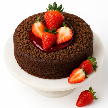 Andy Anand Chocolate Strawberry Cake 9'' Gift Boxed - Birthday Cakes And Treats For Delivery - Ideal Gift For Women, Men And Kid
