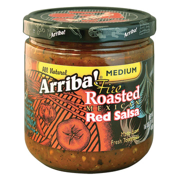 Arriba Fire Roasted Mexican Red Salsa Medium 16 Ounce (Pack Of 6)
