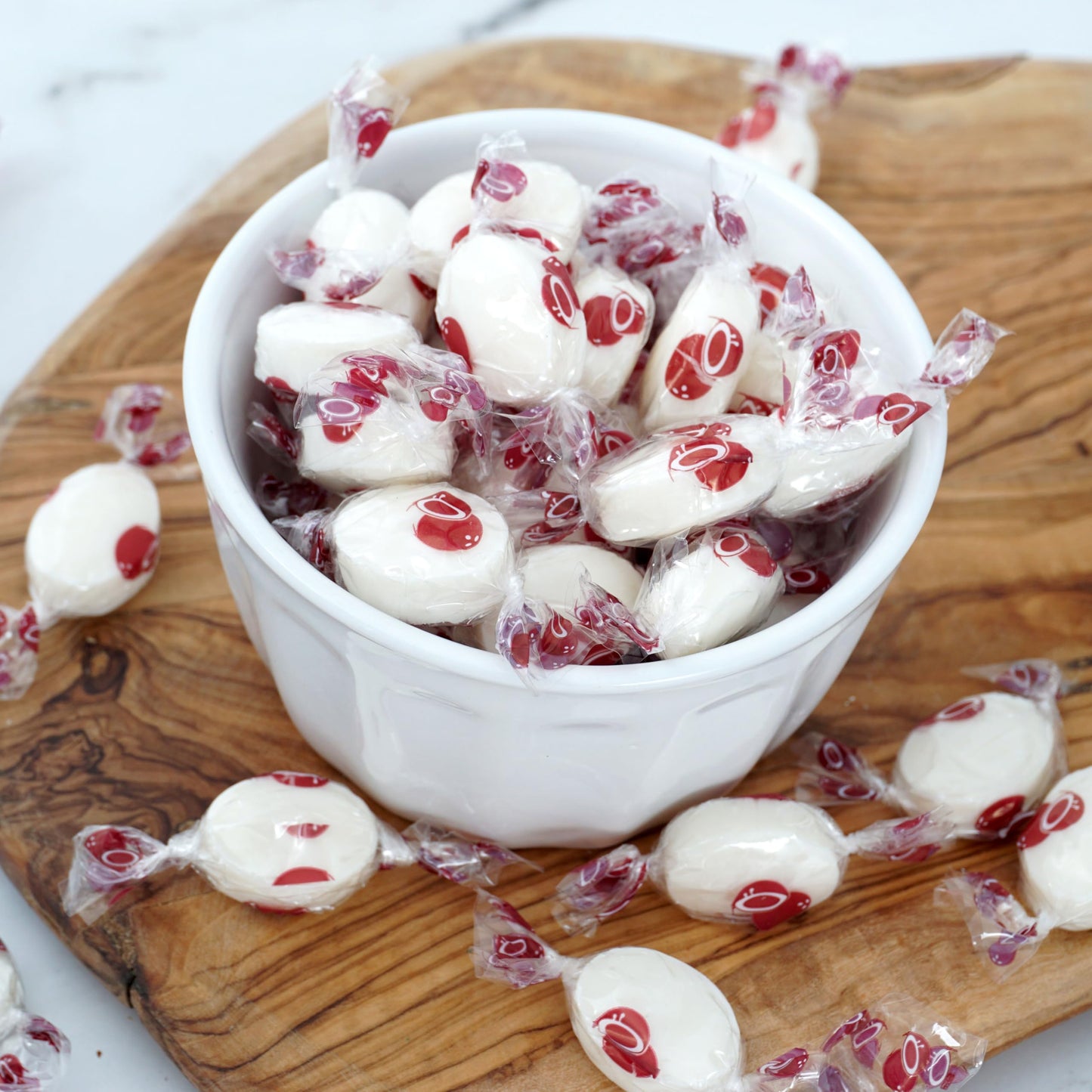 The Hampton Candy Company Coconut Drops - Individually Wrapped Hard Candy with Creamy Filling, 1 Pound Bulk Bag (Approx 70 Pieces)