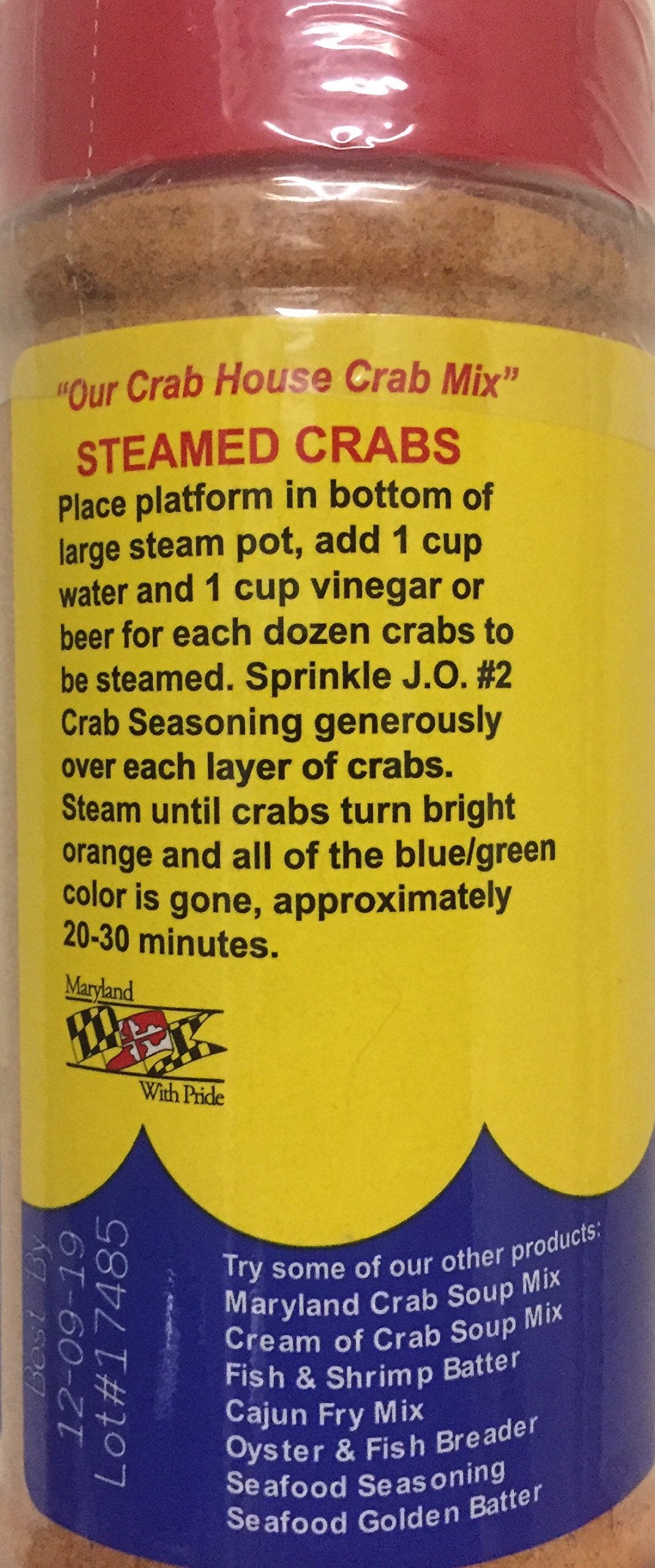 J.O. Crab Seasoning #2 16 Ounce
