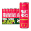 Plant Press Organic Energy Drink - 100 mg Caffeine, Watermelon Flavor, 12 Fl Oz (Pack of 12)
