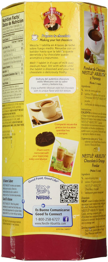 Abuelita Authentic Mexican Hot Chocolate Drink, 38 Count, Model 950844, 38 Ounce