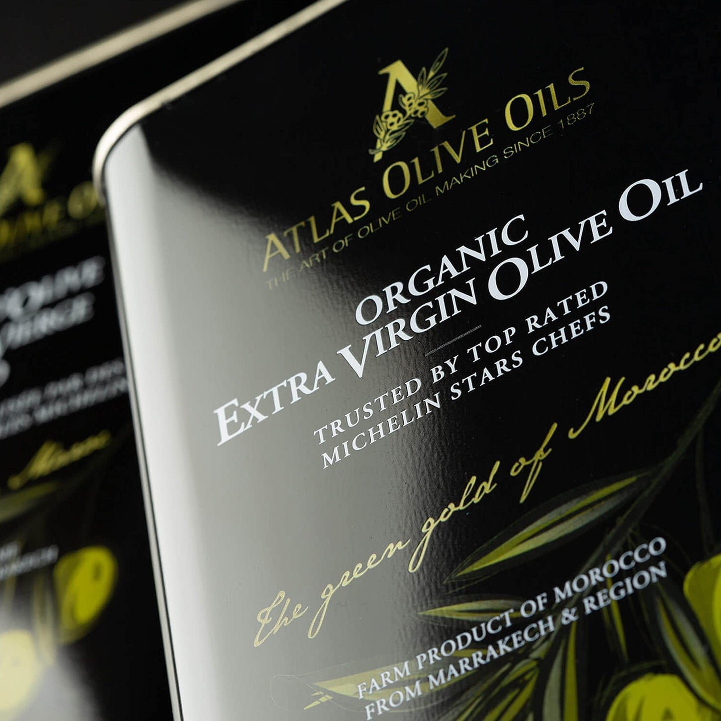 A Atlas Olive Oils Bulk Organic Cold Pressed Moroccan Extra Virgin Olive Oil, Polyphenol Rich, Newly Harvested Unprocessed From