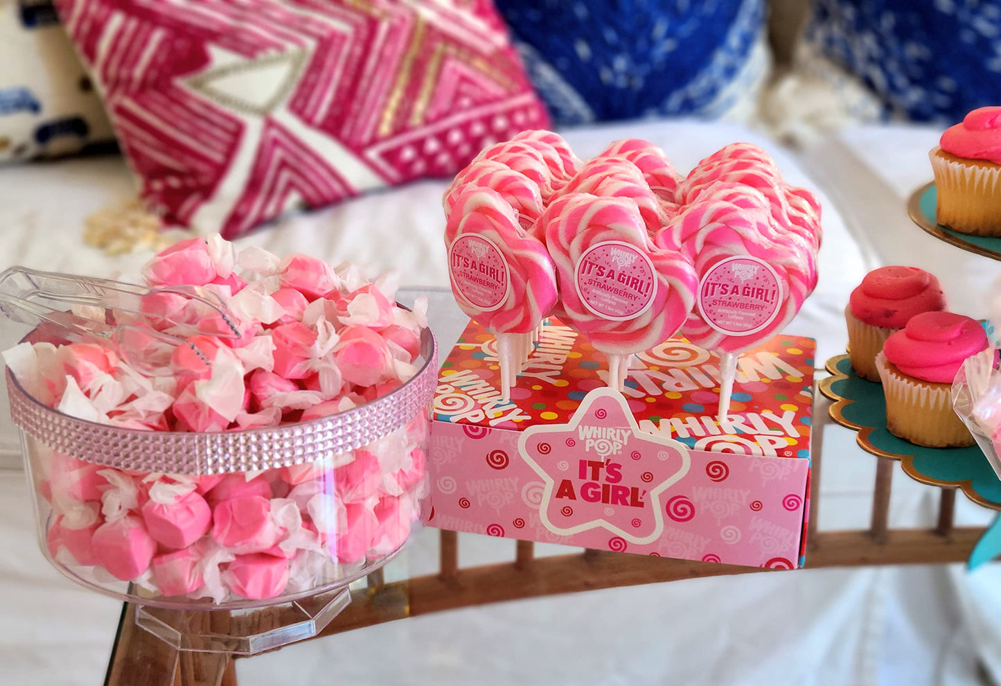 Adams & Brooks Fairtime Taffy - Bulk Pink Candy for Candy Buffets, Strawberry Taffy, Strawberry Candy - 3 Pounds of Candy