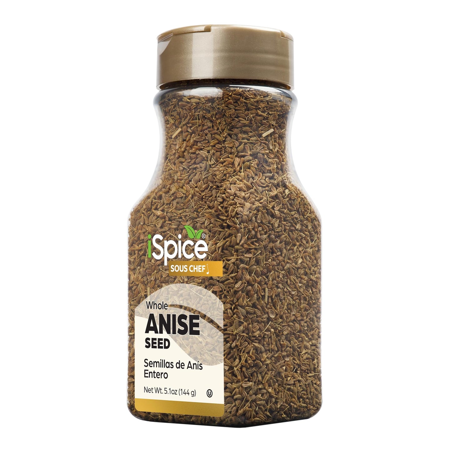Ispice - Anise Seed Whole Anise Seeds For Baking Cooking And Tea 5.1Oz Kosher (144G)