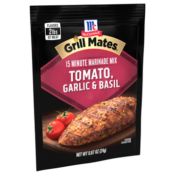 Backyard barbecues just got juicier and more delicious with McCormick Grill Mates Tomato, Garlic & Basil Marinade. This refreshi
