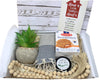 Zelica Housewarming Gift Basket | Large Multi Colored | Turkish Cotton & Wood Decor & Snacks for New Home