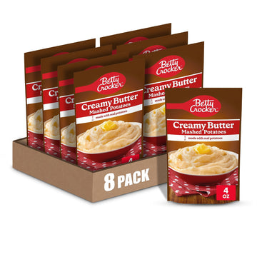 Betty Crocker Creamy Butter Mashed Potatoes, 4 Oz. (Pack Of 8)