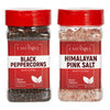 Salt And Pepper For Grinder Refill, Peppercorns Whole 6Oz, Pink Himalayan Salt 12.3Oz, Peppercorns For Grinder Refill, Black Pep