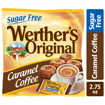 Werther'S Original Hard Sugar Free Caramel Coffee Candy, 2.75 Oz Bags (Pack Of 12)