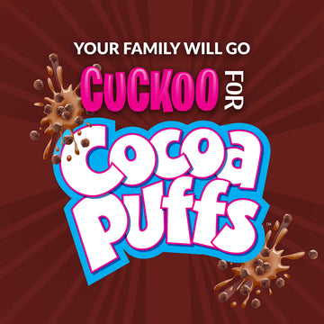 Cocoa Puffs, Chocolatey Breakfast Cereal, Made With Whole Grain, Mega Size, 25.8 Oz