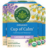 Traditional Medicinals Organic Cup Of Calm Lavender Mint Herbal Tea, Calming & Relaxing, (Pack Of 4) - 64 Tea Bags Total