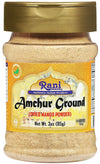 Rani Amchur (Mango) Ground Powder Spice 3oz (85g) PET Jar ~ All Natural, Indian Origin | No Color | Gluten Friendly | Vegan | NO