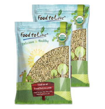 Food to Live Organic Hemp Seeds, 18 Pounds - Non-GMO Raw Hearts, Hulled, Shelled, Kosher, Vegan, Bulk, Low Carb, Low Sodium, Goo