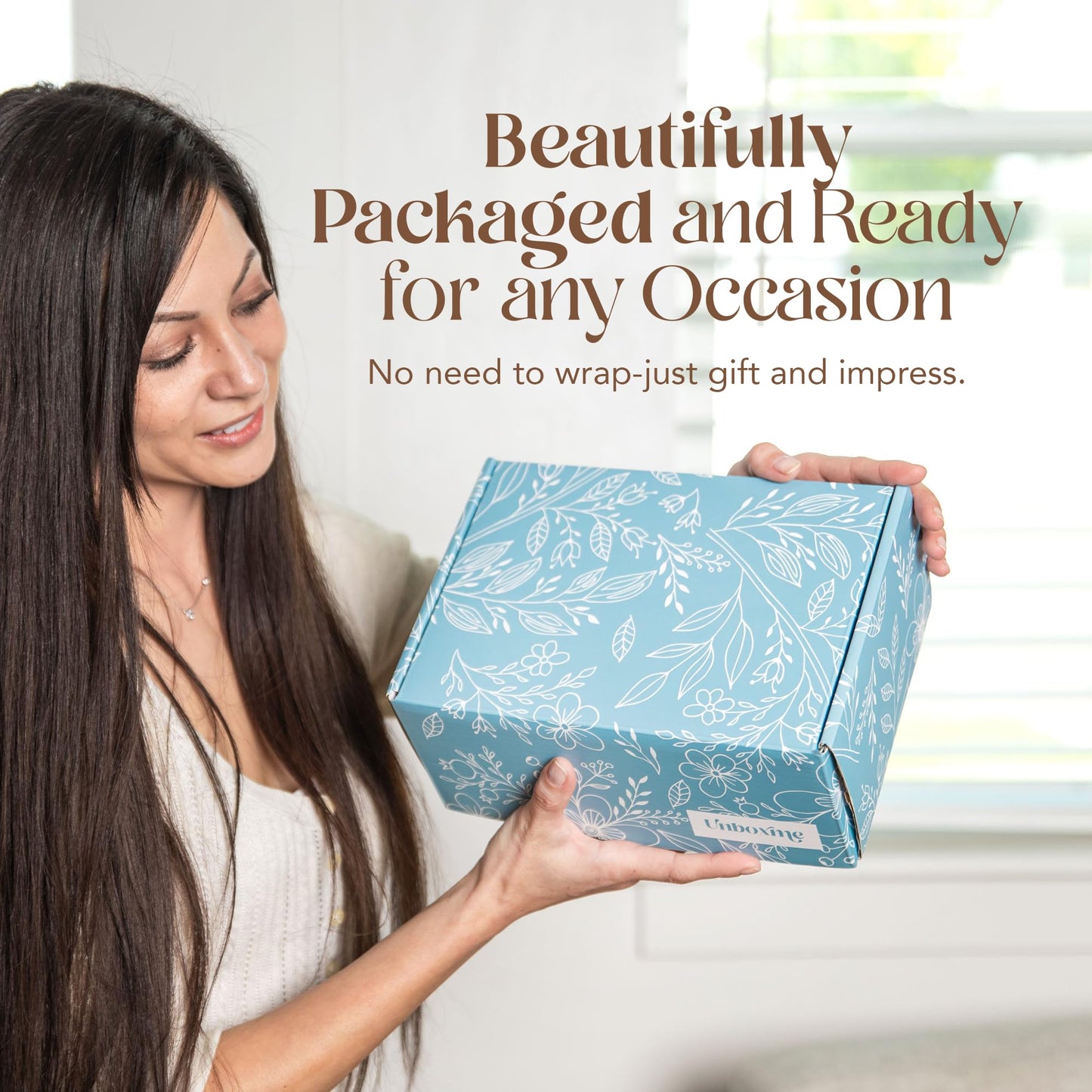 Unboxme Gifts Mini Healer Gift Box - Luxe Self Care Package with Sending Hugs Card - Relaxation & Wellness Spa Basket