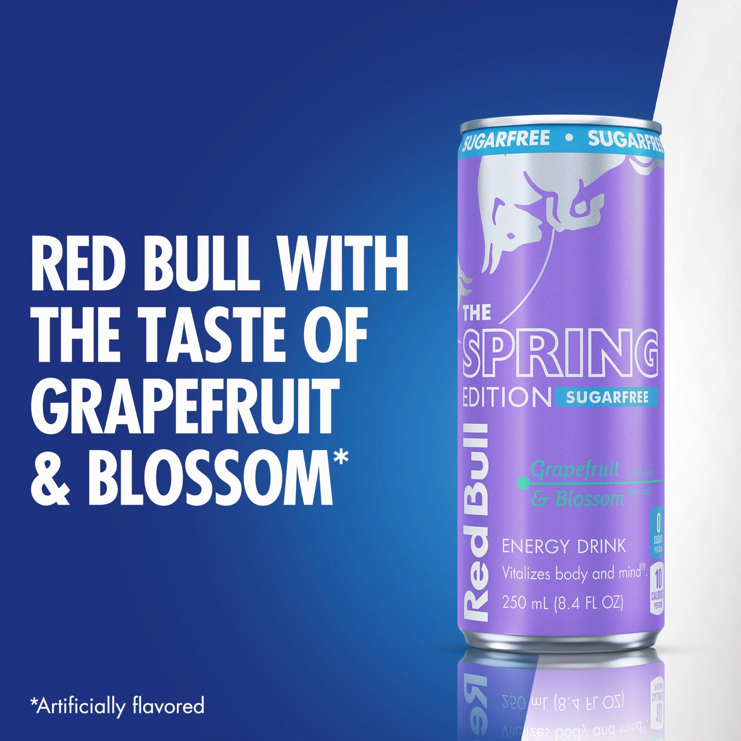 Red Bull Spring Edition Sugarfree Energy Drink Gfruit 8.4 fl. oz. Case of 24 cans with 80mg Caffeine Taurine & B Vitamins