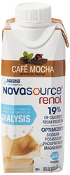NOVASOURCE (2.0 kcal/mL) RENAL Mocha Formula for Patients on DIALYSIS (475 Calories, 22g Protein) 8 fl oz (Pack of 24)