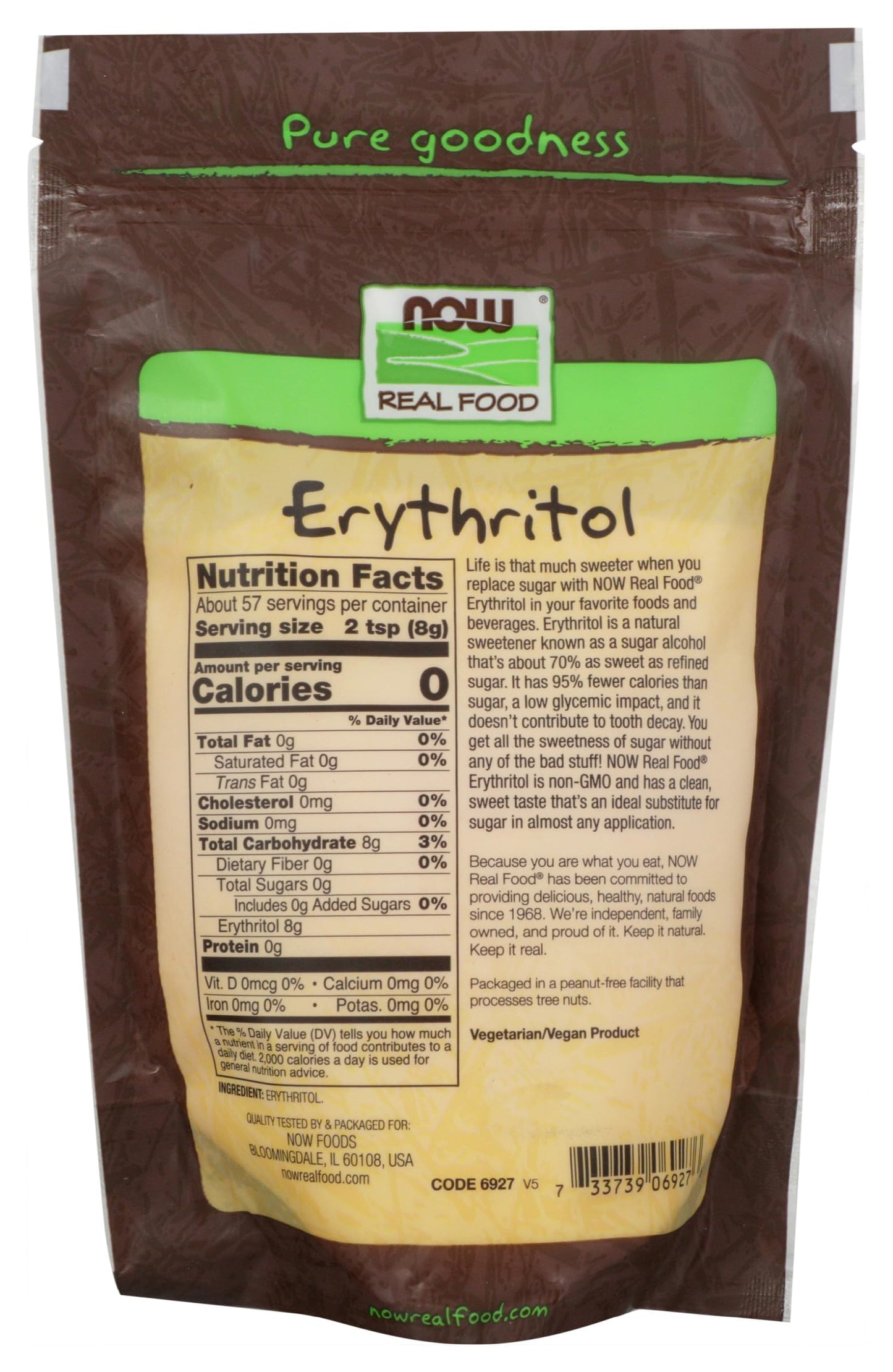 NOW FOODS Erythritol, 16 OZ