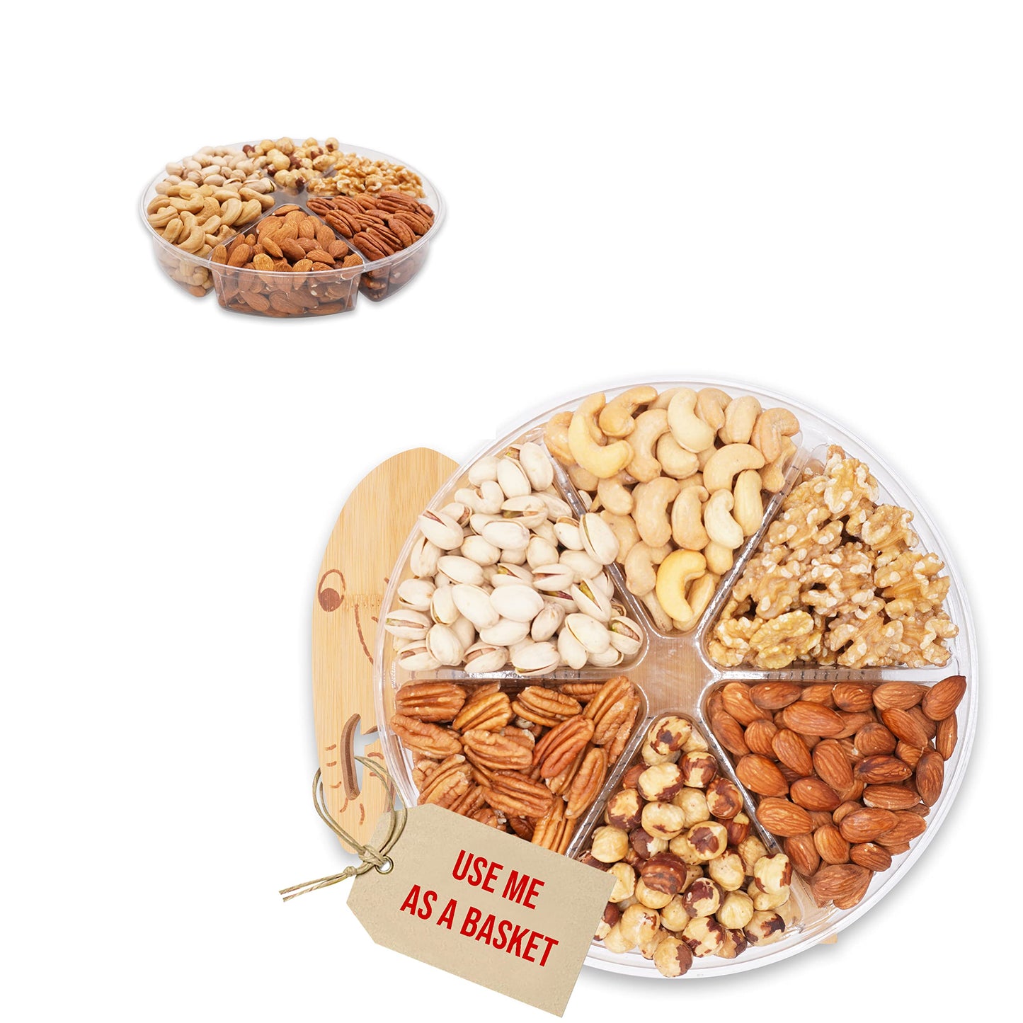 Secret Gardens Gourmet Gift Baskets Turns Into Basket Healthy Dried Fruit And Nuts Fresh Gift For Thanksgiving, Christmas, Birt