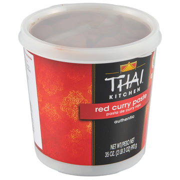 Thai Kitchen Red Curry Paste - 35 oz Tubs, Pack of 6, Red Chili Pepper, Lemongrass, Ginger, Ideal for Stir-Fries and Soups