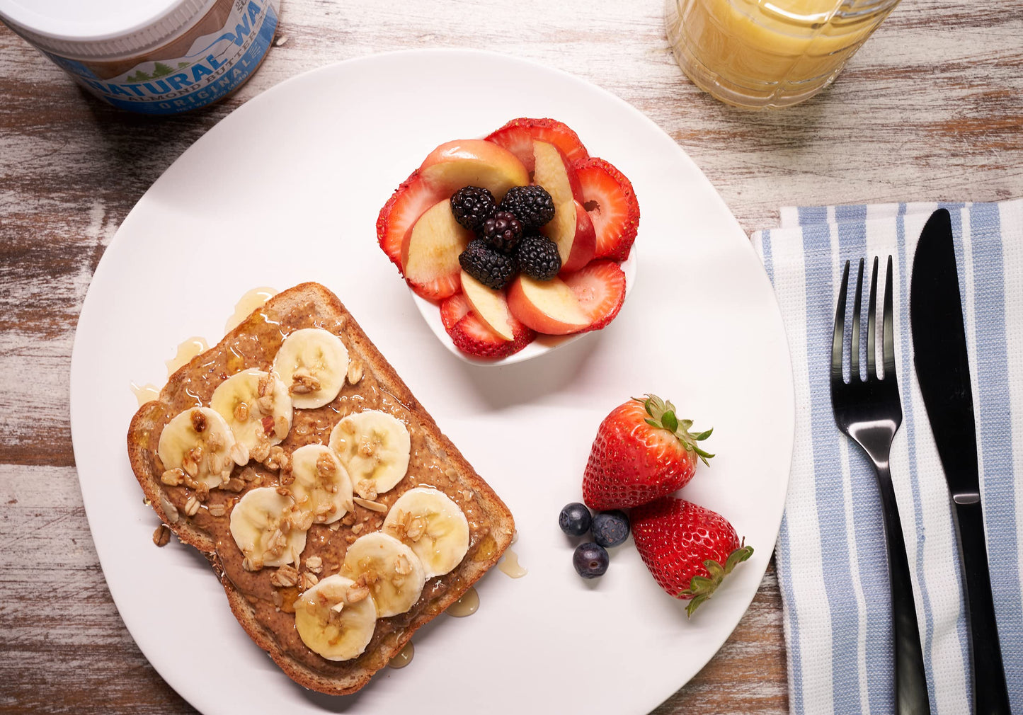 Natural Way Almond Butter, Original, (1) 16 Ounce Jar - Made With Olive Oil, No Hydrogenated Oils, Non-Gmo, Gluten Free