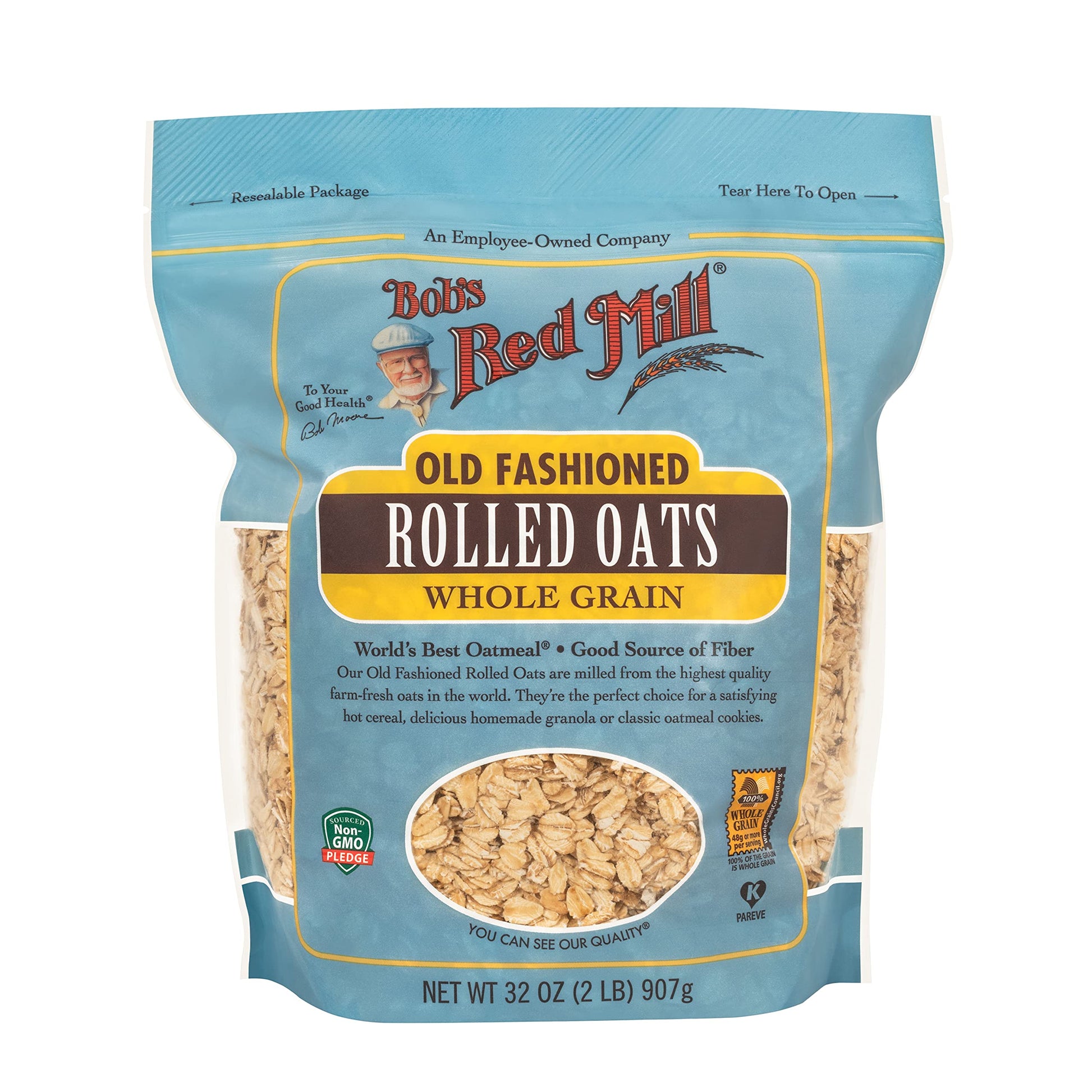 Bob'S Red Mill Old Fashioned Regular Rolled Oats, 32 Ounce (Pack Of 4)