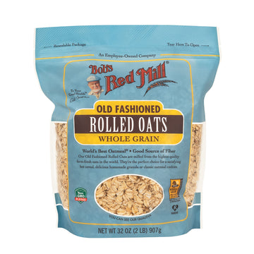 Bob'S Red Mill Old Fashioned Regular Rolled Oats, 32 Ounce (Pack Of 4)