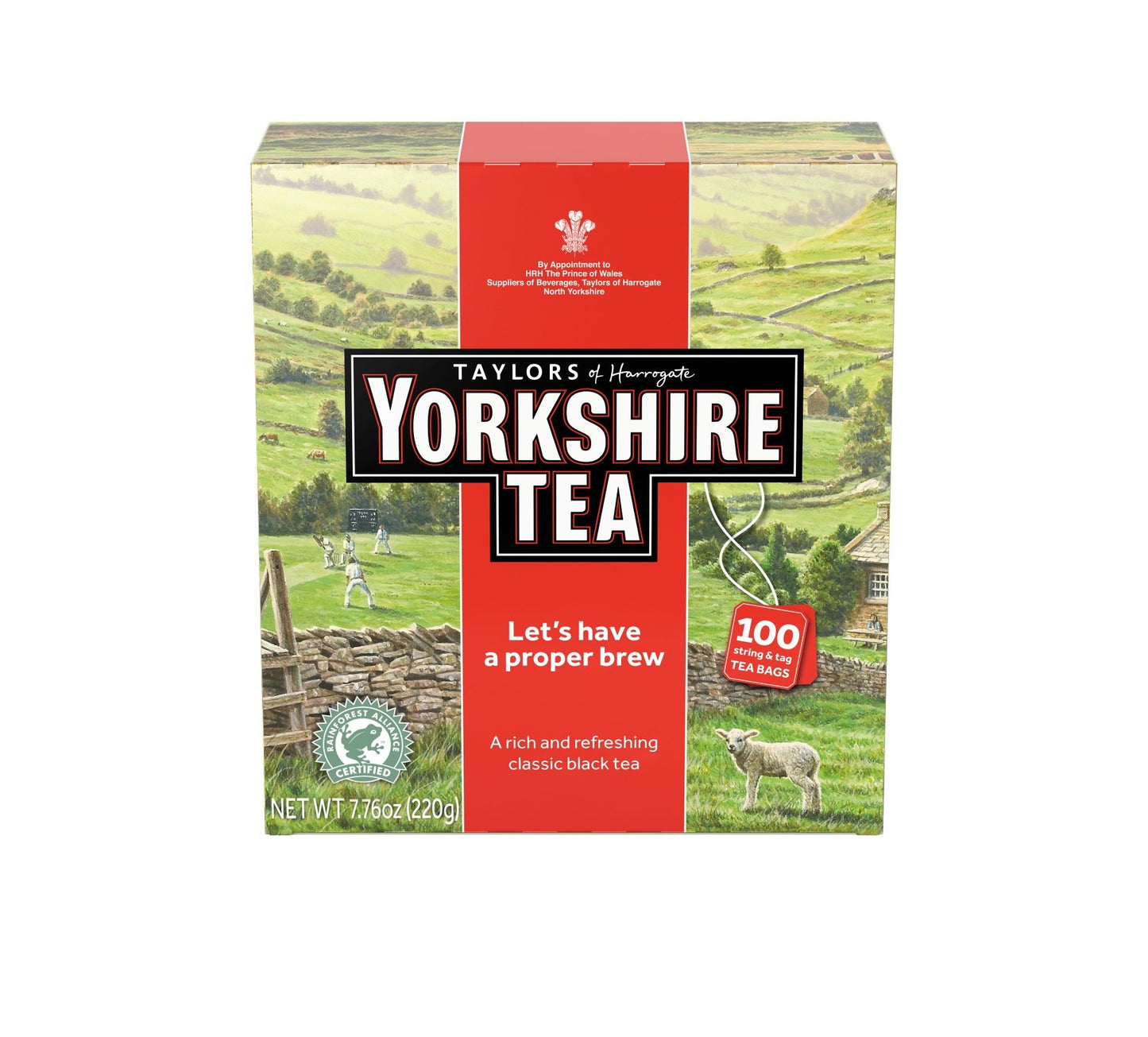 Taylors Of Harrogate Yorkshire Red, 100 Teabags (Pack Of 4)