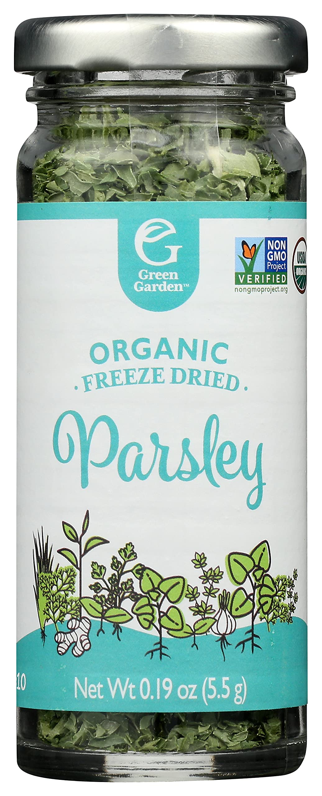 Green Garden Freeze-Dried Organic Parsley - Freeze-Dried Parsley Fresh, Parsley Organic, Dried Fresh Parsley, Parsley Flakes, Gl