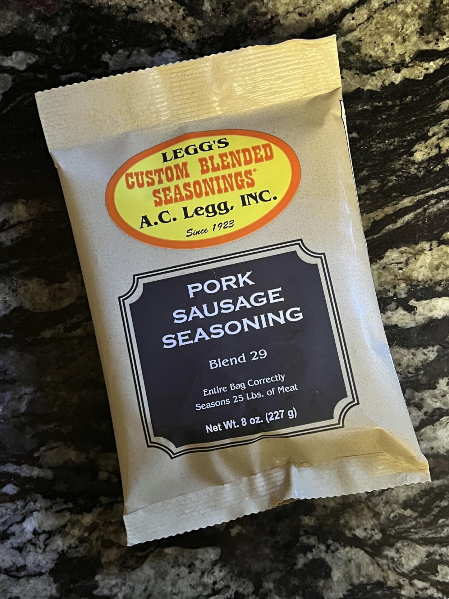 A.C. Legg Old Plantation Seasonings - Blend 29 - Pork Sausage Seasoning - 8 Ounce