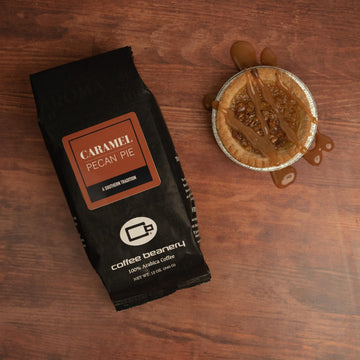 Caramel Pecan Pie Flavored Coffee, Specialty Arabica Coffee, Medium Roast, 12 Ounce, Automatic Drip (Ground)