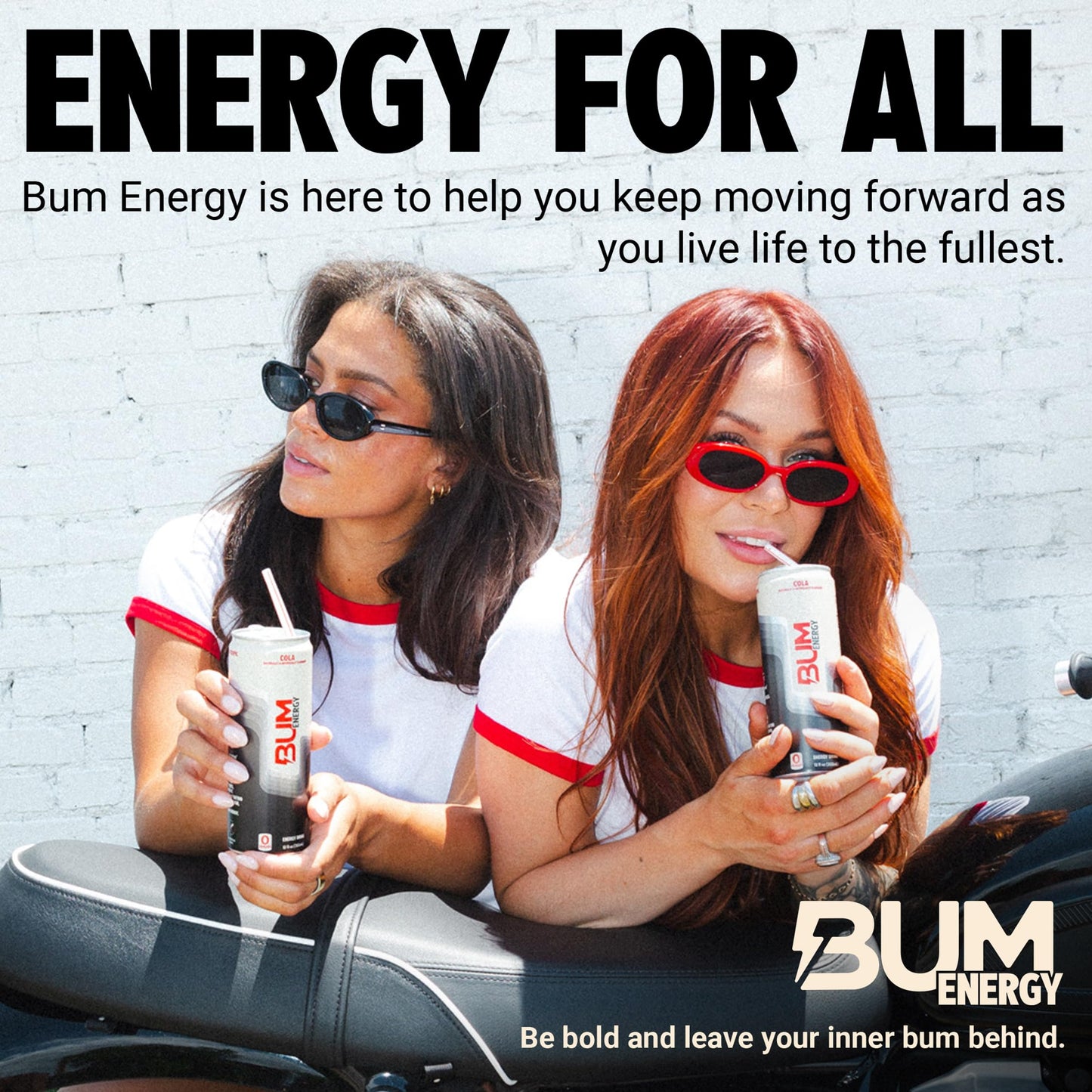 BUM Sugar-Free Energy Drink Cola - Lightly Carbonated & No Artificial Colors Natural Caffeine & Citicoline for Energy & Focus Brain Boost & Workout Sports Beverage - 12 oz Pack of 12