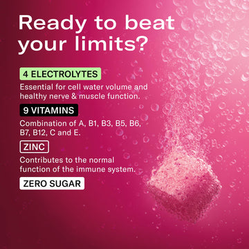 Waterdrop Electrolyte Cubes, Berry Flavor, Zinc, 9 Vitamins & 5 Electrolytes, On The Go Water Enhancer for Still & Sparkling Wat