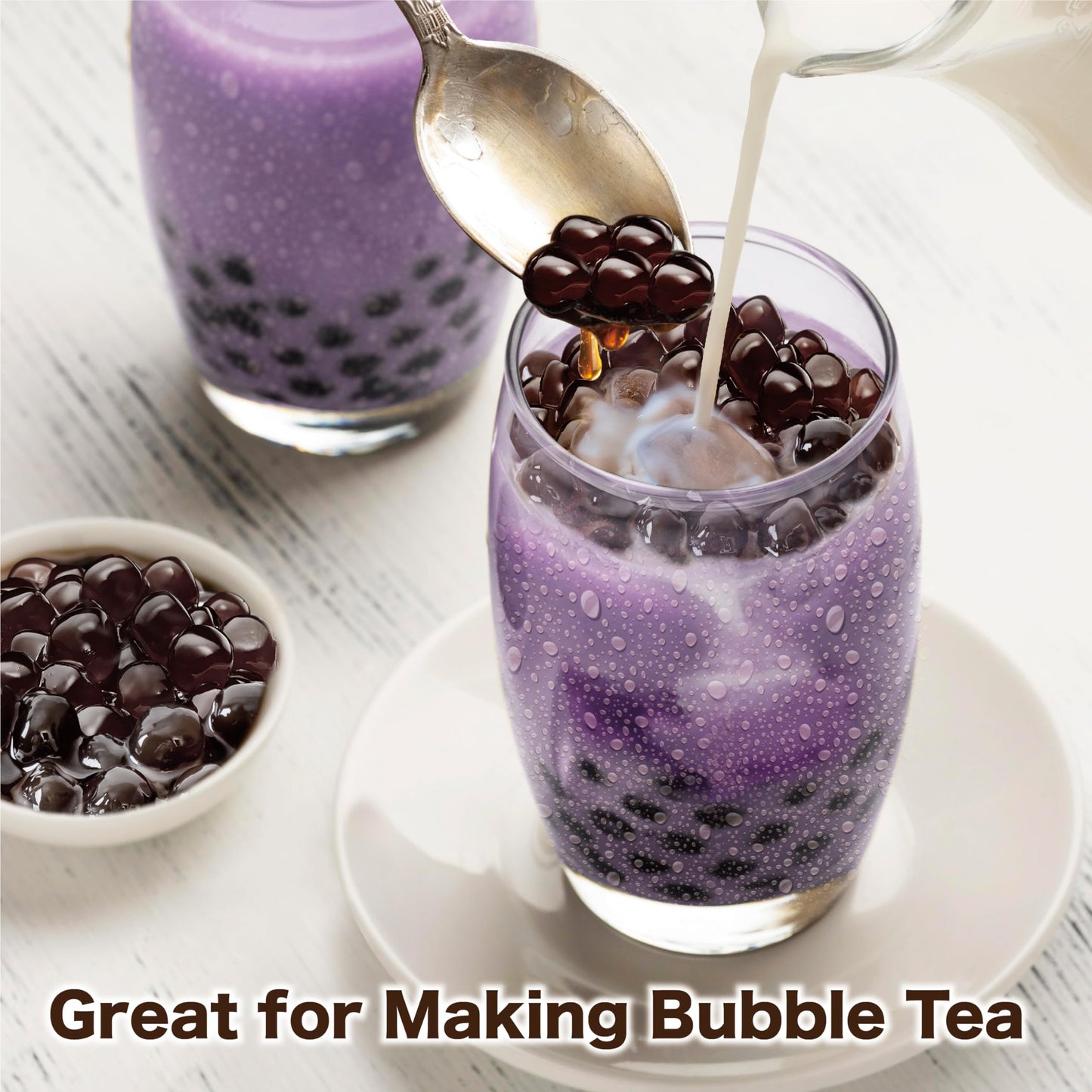 J WAY Taro Milk Tea Powdered Drink Mix, 35.2 Ounce, Instant Hot or Cold Beverage, Perfect for Frappe Drinks