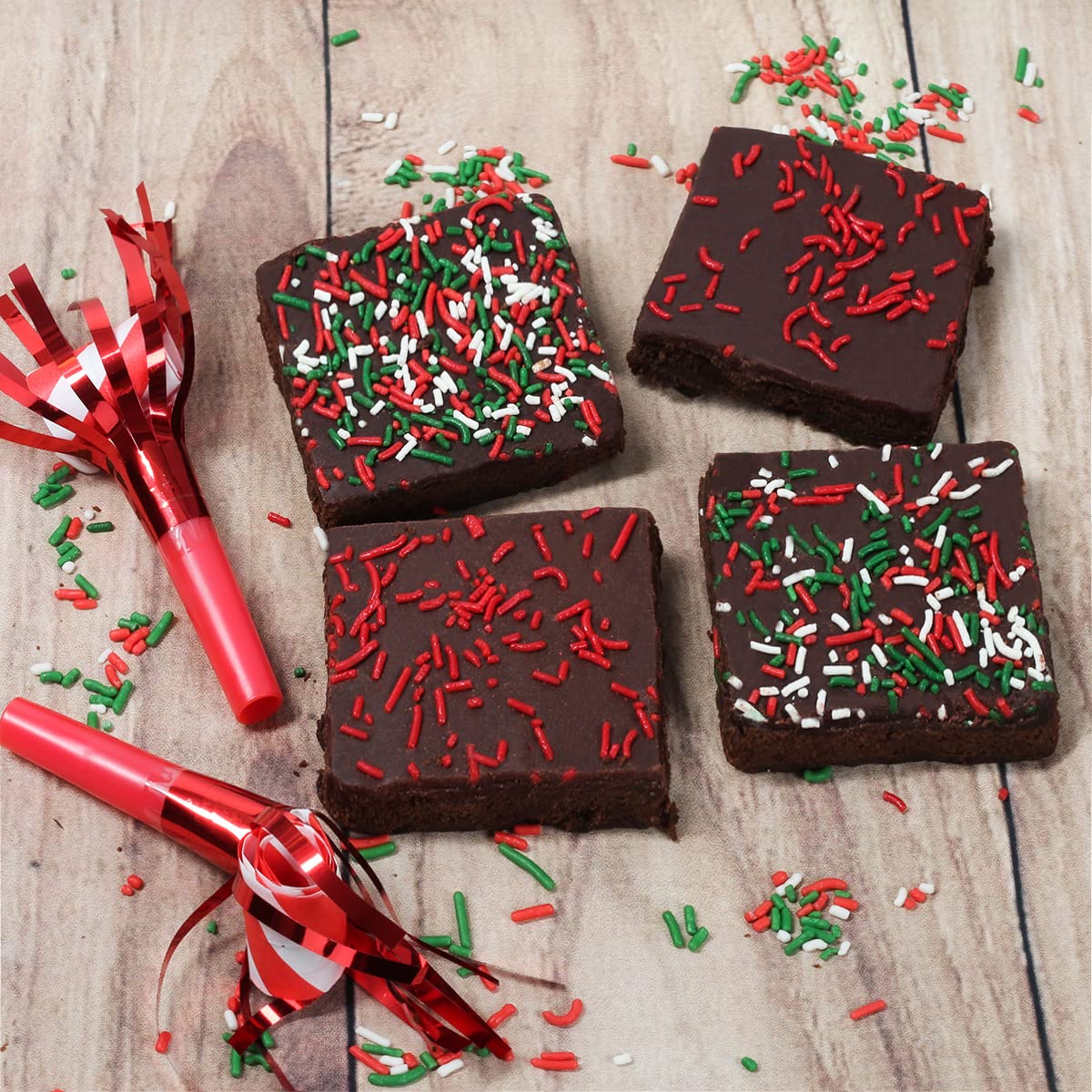 Christmas Gift Basket Chocolate Brownies Food Gift Individually Wrapped For Men Women Package | Nut Free | Kosher