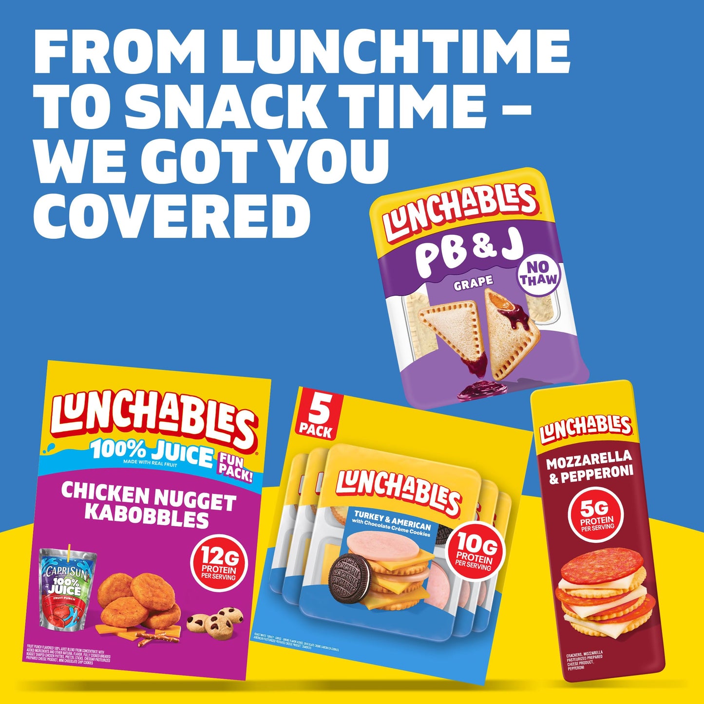 Lunchables Turkey & American with Chocolate Creme Cookies, 5 ct Pack, 3.2 oz Trays